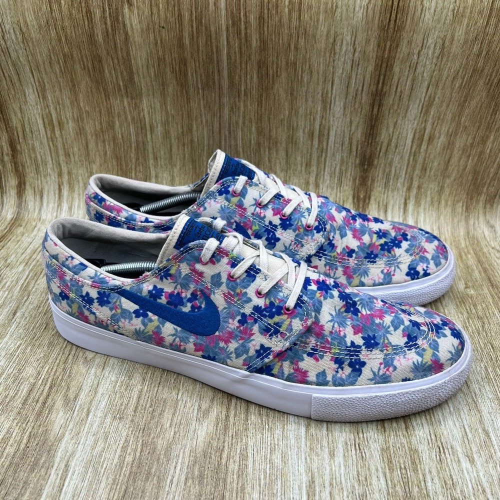 Nike SB Stefan Janoski Canvas RM Floral Mens Size 14 Blue Pink Canvas AQ7878-202